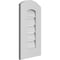 Ekena Millwork Arch Top Surface Mount PVC Gable Vent: Non-Functional, w/ 3-1/2"W x 1"P Standard Frame, 12"W x 20"H GVPAR12X2001SN - alternate 2